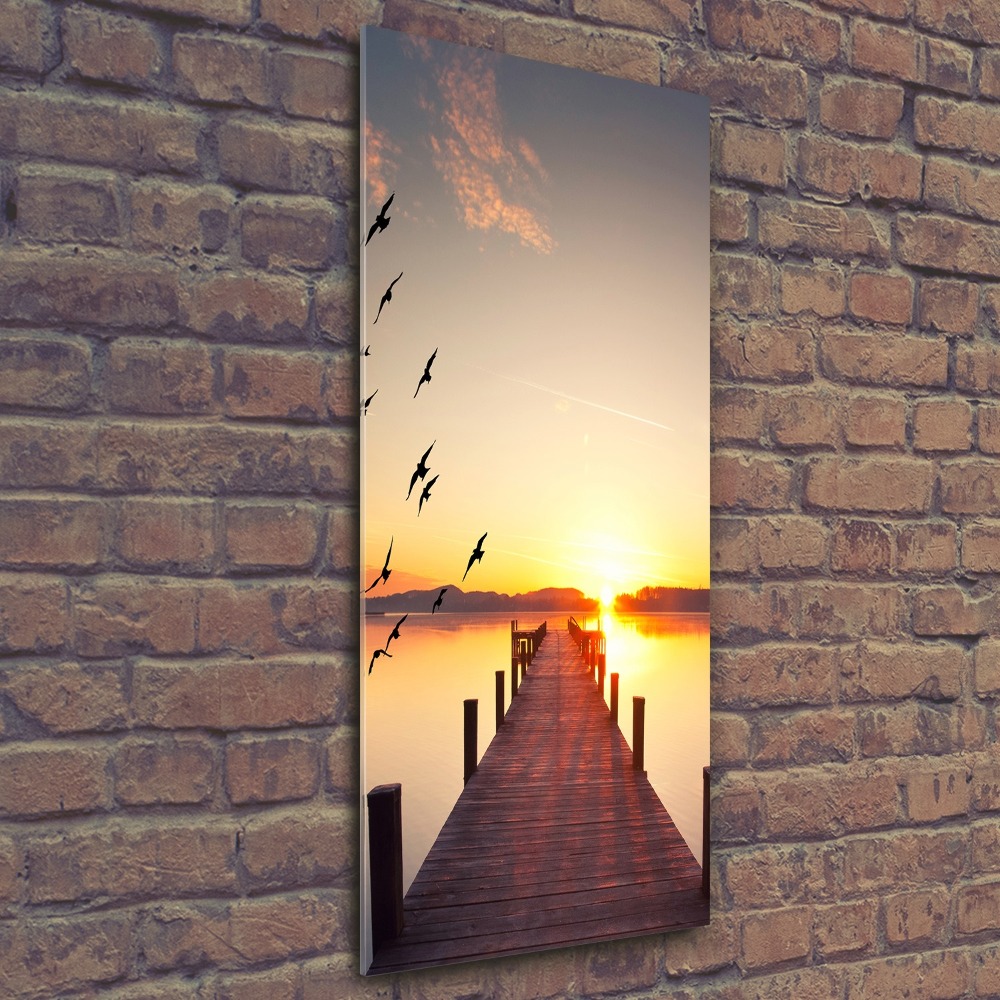 Print on acrylic glass Sunset pier