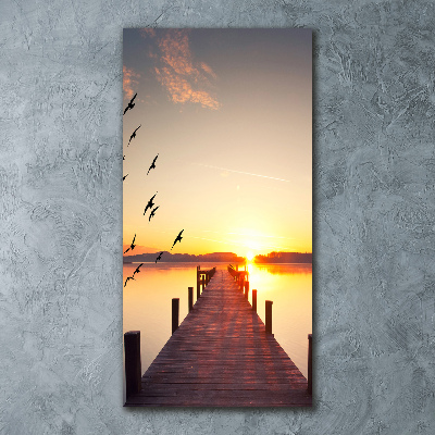 Print on acrylic glass Sunset pier