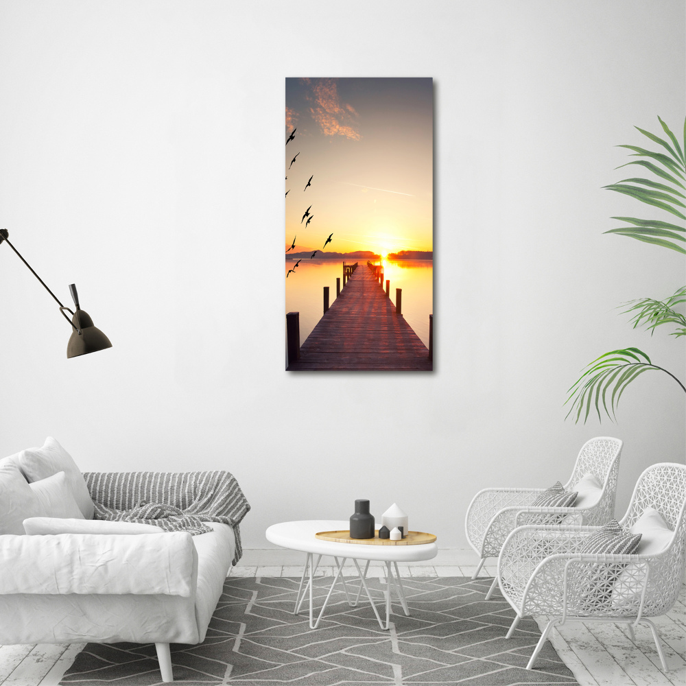 Print on acrylic glass Sunset pier