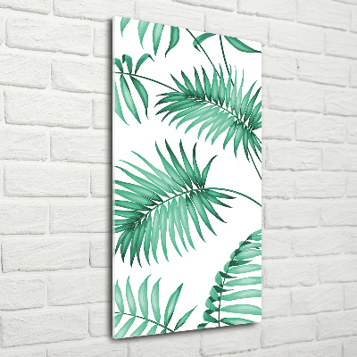 Print on acrylic glass Tropical leaves