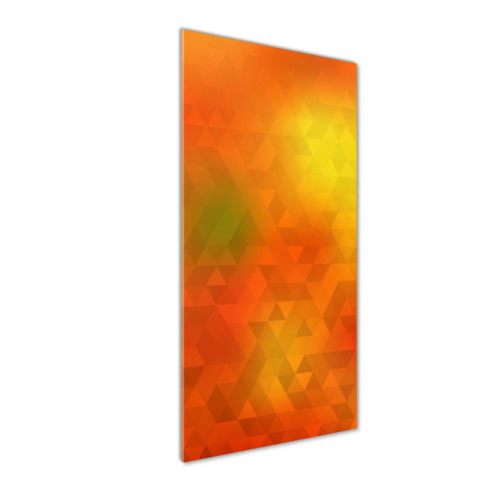 Acrylic wall art Abstraction of the triangle