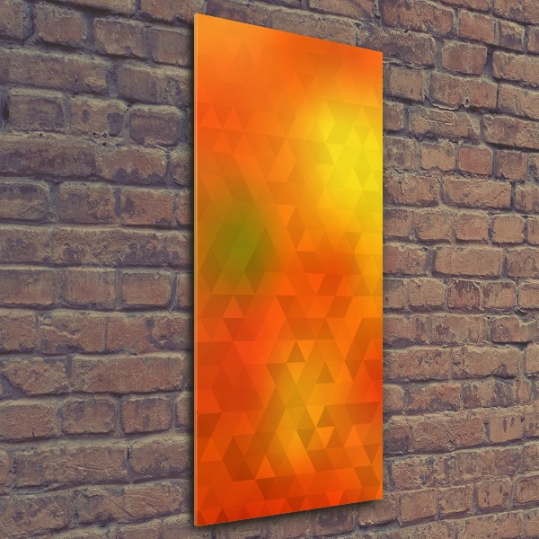 Acrylic wall art Abstraction of the triangle