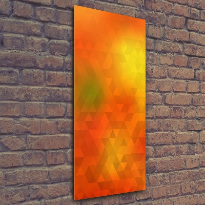 Acrylic wall art Abstraction of the triangle