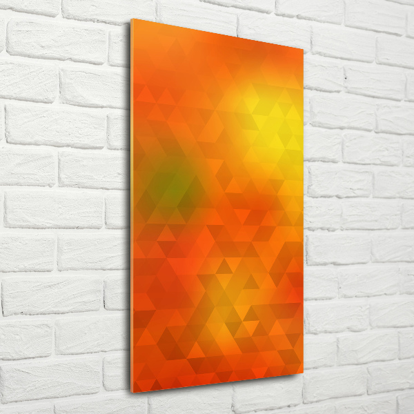 Acrylic wall art Abstraction of the triangle