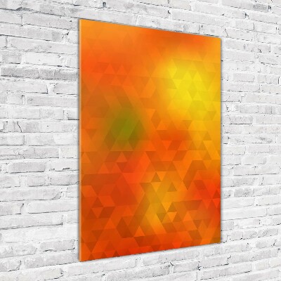 Acrylic wall art Abstraction of the triangle