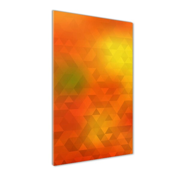 Acrylic wall art Abstraction of the triangle