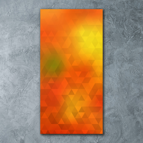 Acrylic wall art Abstraction of the triangle