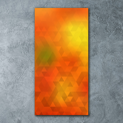 Acrylic wall art Abstraction of the triangle