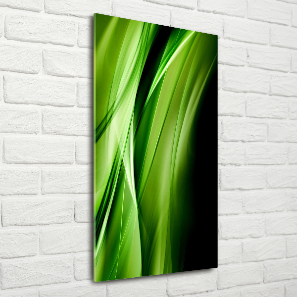 Print on acrylic Green waves