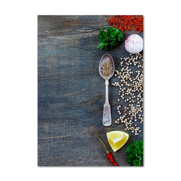 Acrylic print Spices and herbs