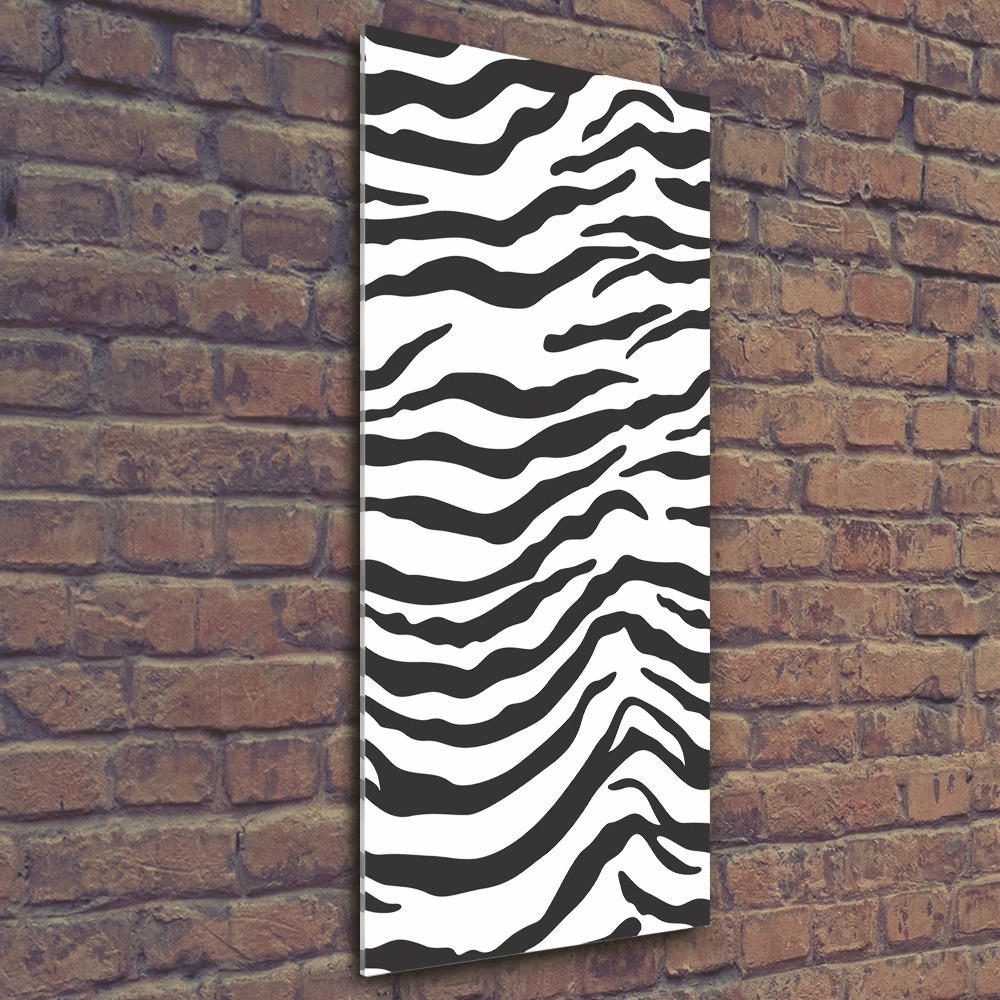 Wall art acrylic Zebra background