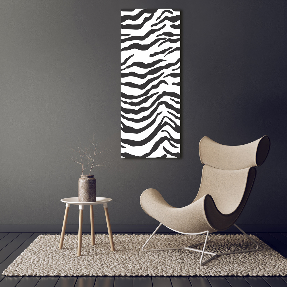 Wall art acrylic Zebra background