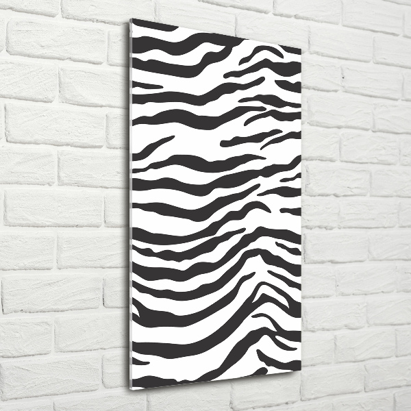 Wall art acrylic Zebra background