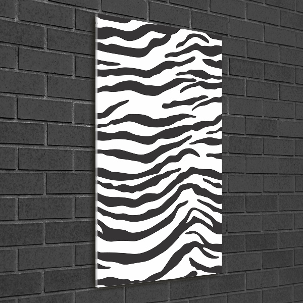 Wall art acrylic Zebra background