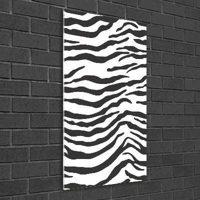 Wall art acrylic Zebra background