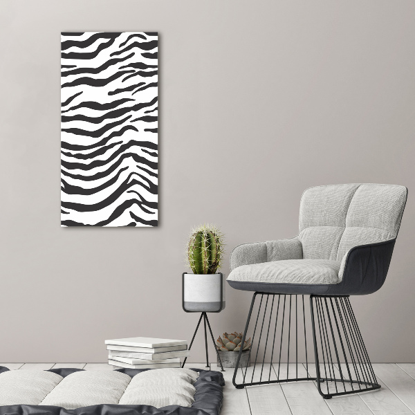 Wall art acrylic Zebra background