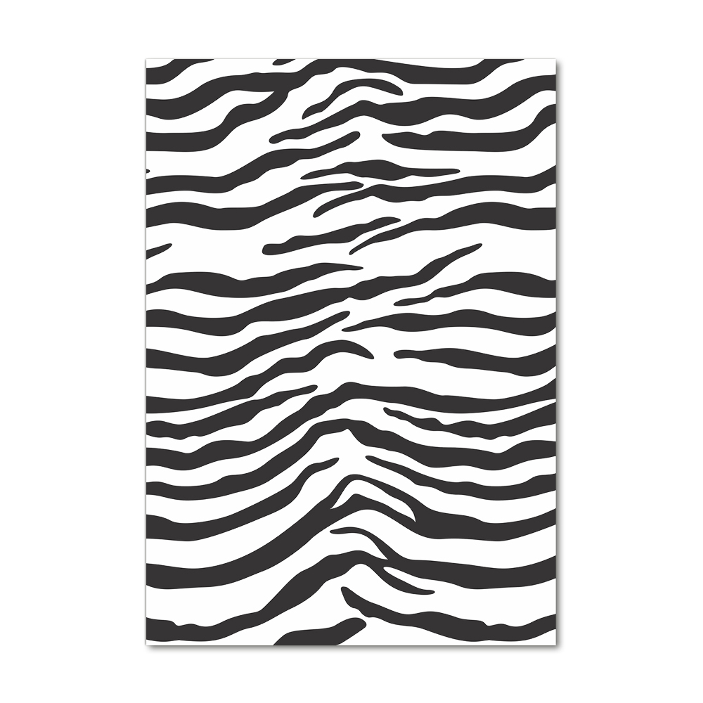 Wall art acrylic Zebra background