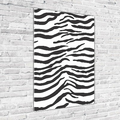 Wall art acrylic Zebra background