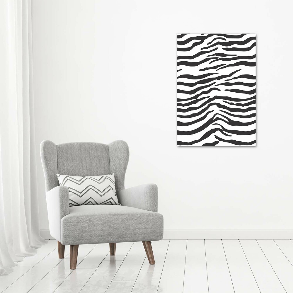 Wall art acrylic Zebra background