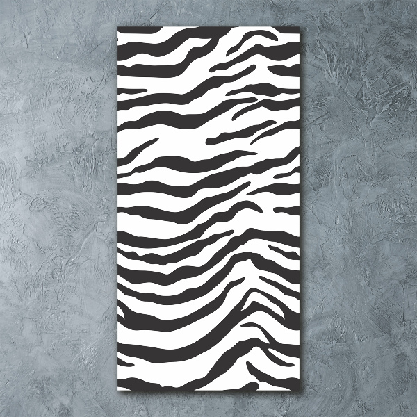 Wall art acrylic Zebra background