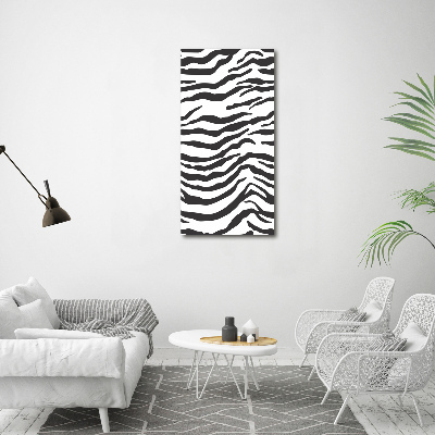 Wall art acrylic Zebra background