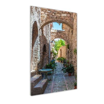 Acrylic glass print Italian streets