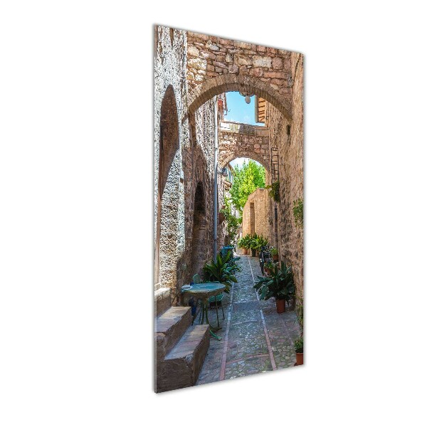 Acrylic glass print Italian streets