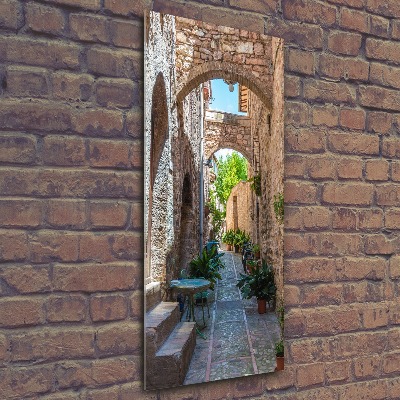 Acrylic glass print Italian streets