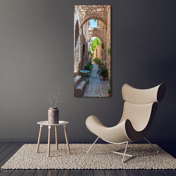 Acrylic glass print Italian streets