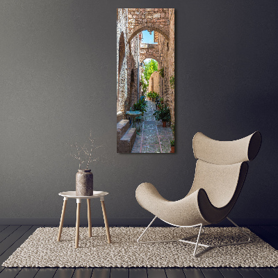 Acrylic glass print Italian streets