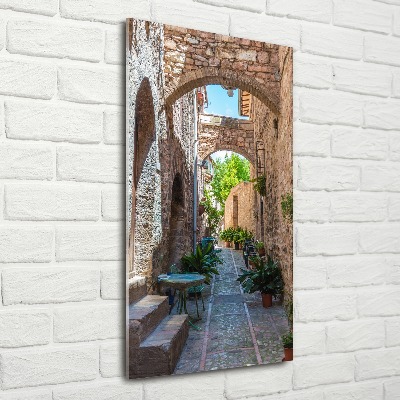 Acrylic glass print Italian streets