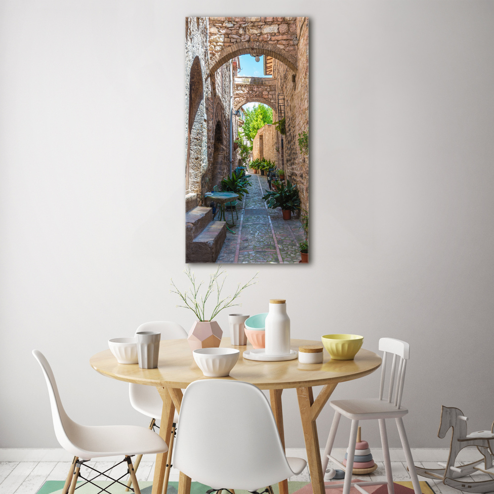 Acrylic glass print Italian streets