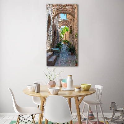 Acrylic glass print Italian streets