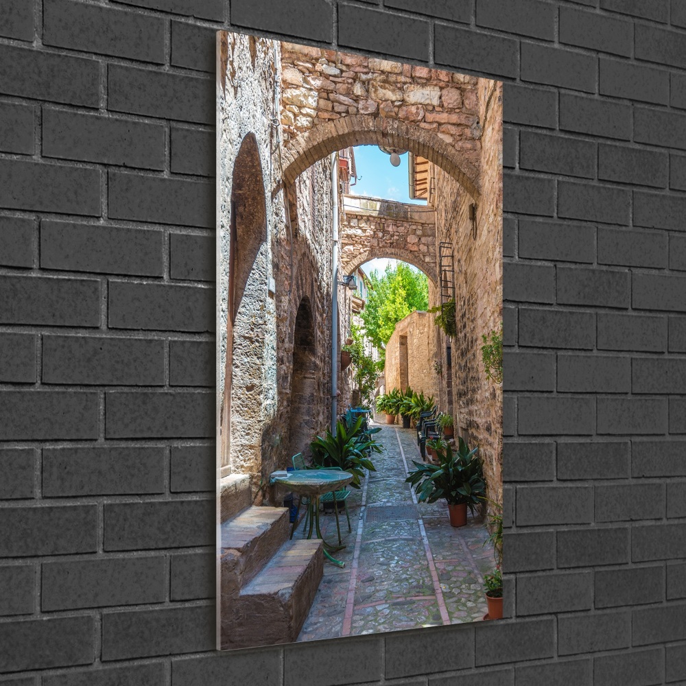 Acrylic glass print Italian streets