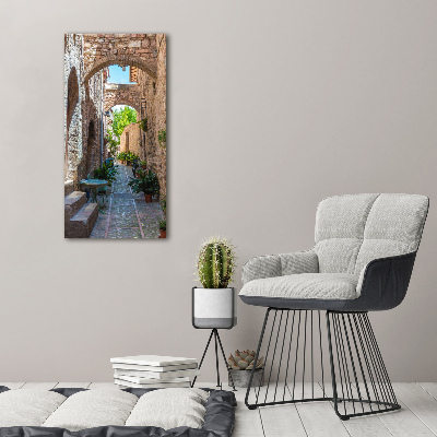 Acrylic glass print Italian streets