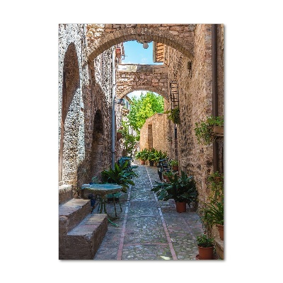 Acrylic glass print Italian streets