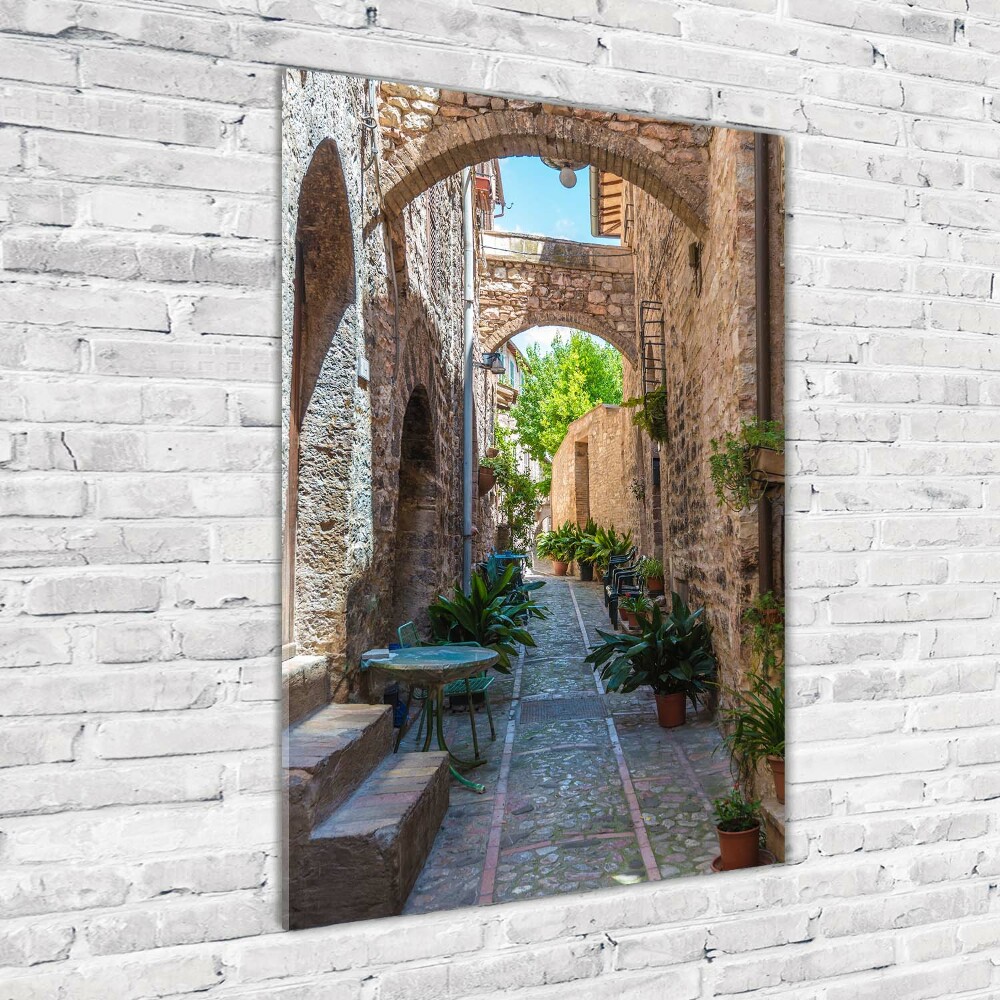 Acrylic glass print Italian streets