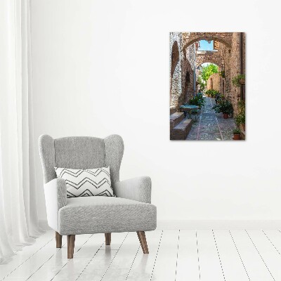 Acrylic glass print Italian streets