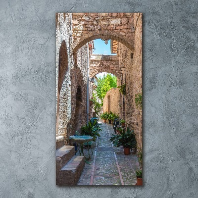 Acrylic glass print Italian streets