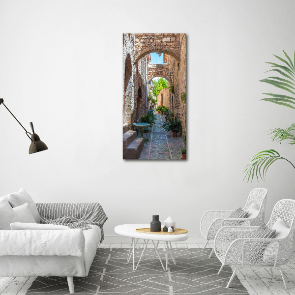 Acrylic glass print Italian streets