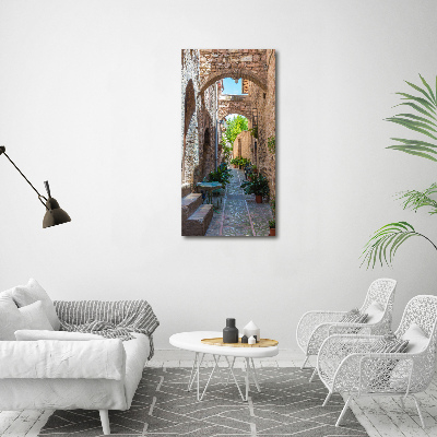 Acrylic glass print Italian streets