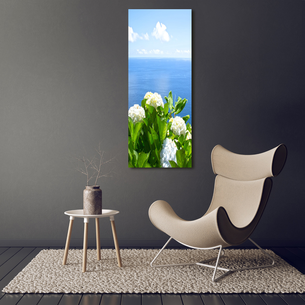 Acrylic glass print Hydrangea sea