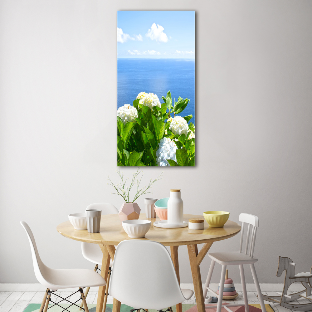 Acrylic glass print Hydrangea sea