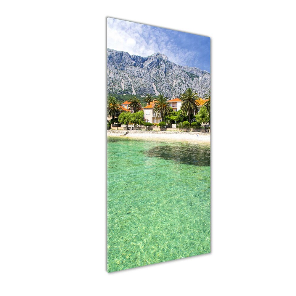 Acrylic glass print Beach in Croatia