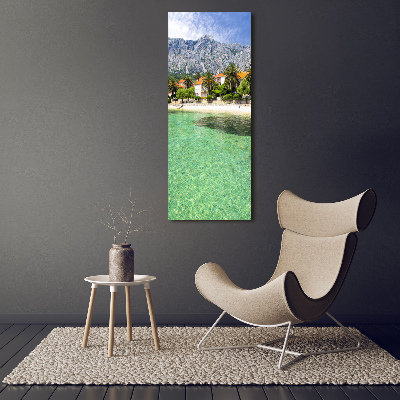 Acrylic glass print Beach in Croatia