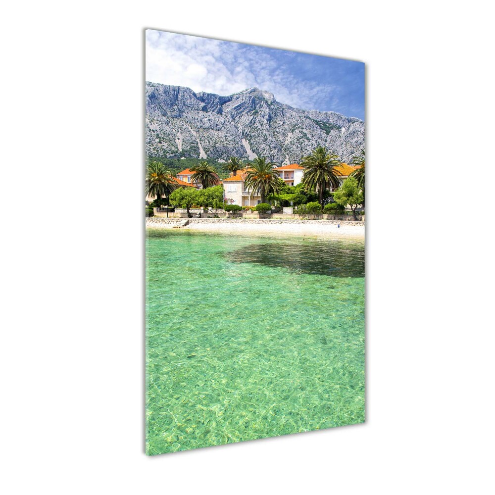 Acrylic glass print Beach in Croatia