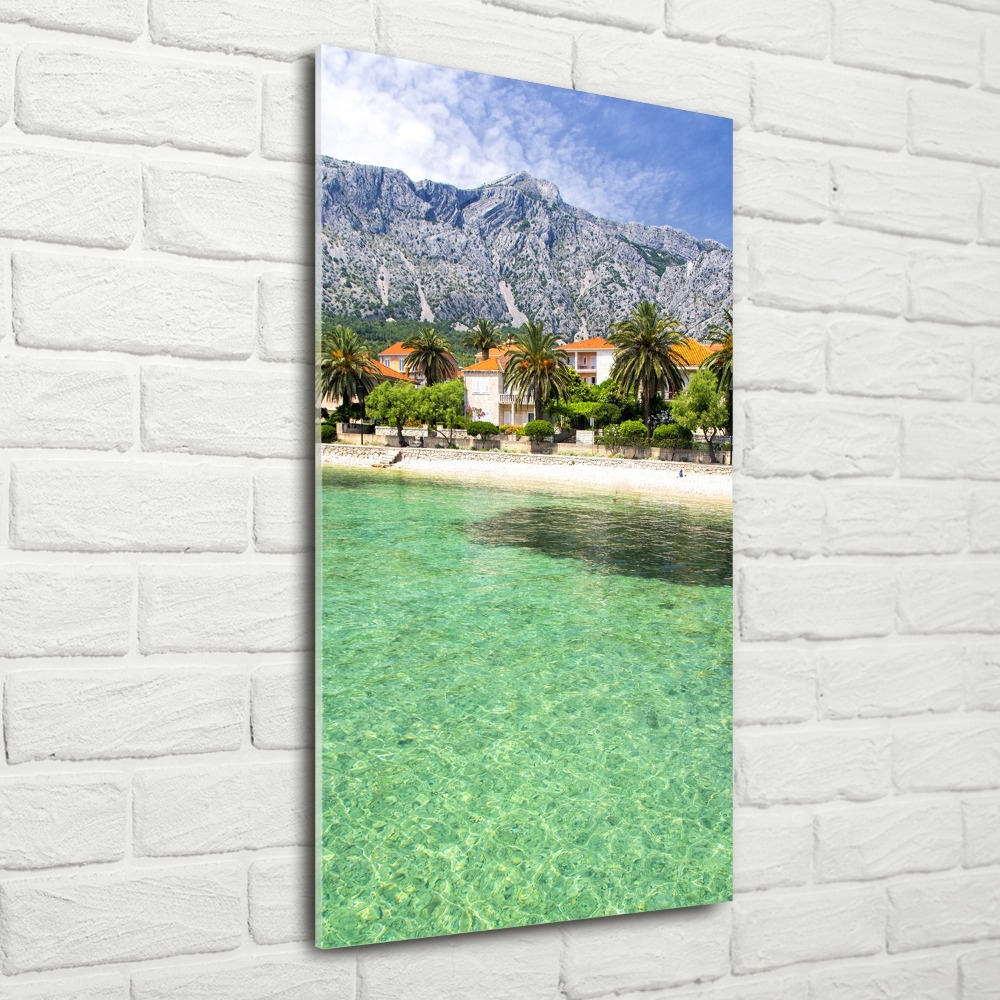 Acrylic glass print Beach in Croatia