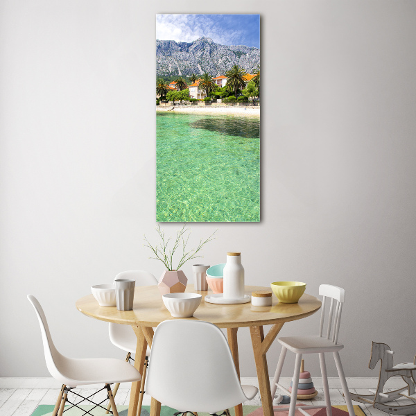 Acrylic glass print Beach in Croatia