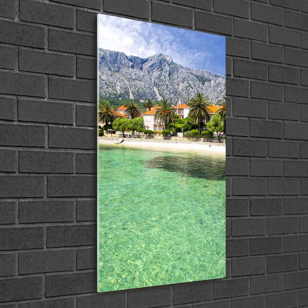 Acrylic glass print Beach in Croatia