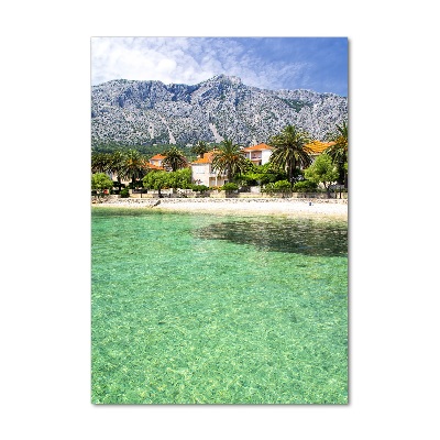 Acrylic glass print Beach in Croatia